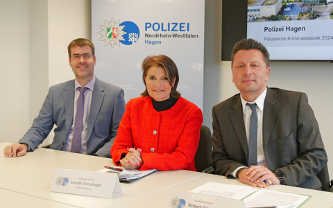 POL-HA: Polizeiliche Kriminalstatistik 2024 - Polizei Hagen stellt die aktuellen Zahlen vor - Foto: presseportal.de