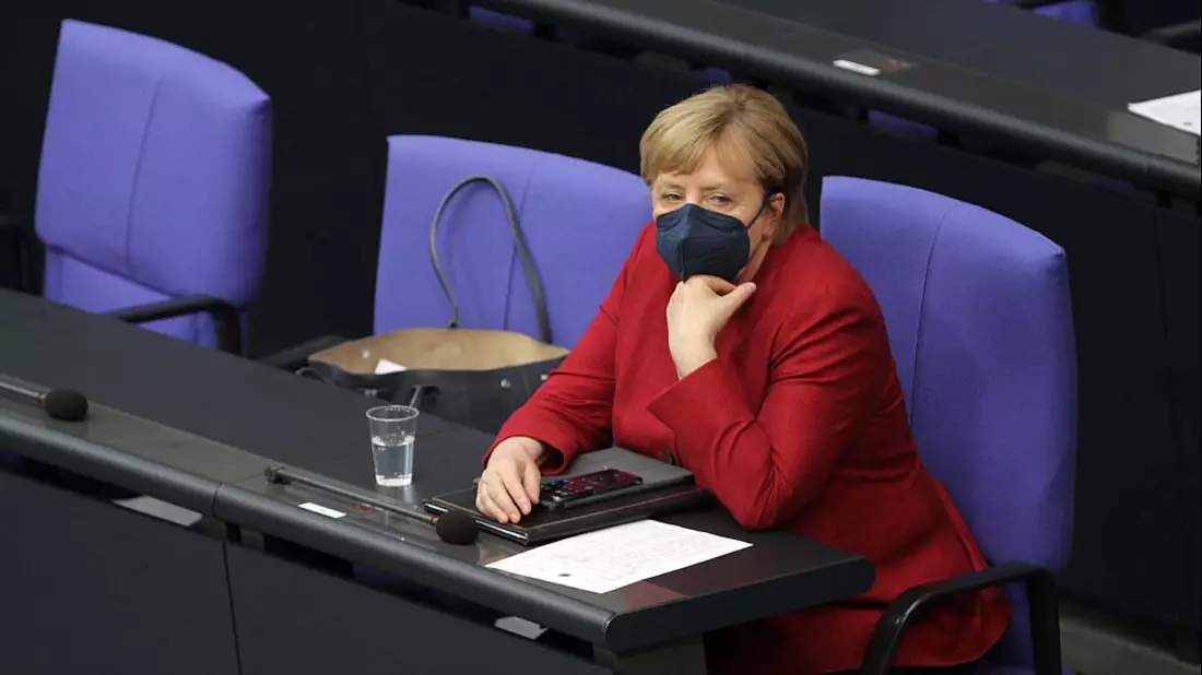 Angela Merkel mit Maske während der Coronakrise (Archiv) - Bild: über dts Nachrichtenagentur