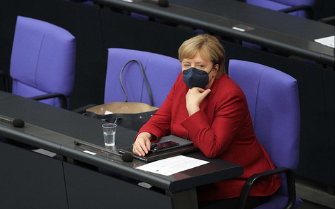 Angela Merkel mit Maske während der Coronakrise (Archiv) - Foto: über dts Nachrichtenagentur