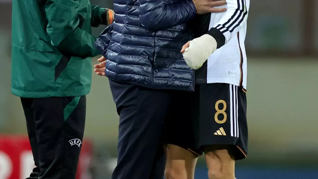 Beim 0:2 in Österreich im November 2023 spielte Goretzka das bislang letzte Mal für Deutschland.  - Bild: Christian Charisius/dpa