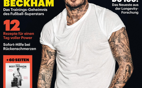 Kochen, Klimmzüge und Padel-Tennis: Mit 50 ist Fußball-Legende David Beckham fitter denn je / XXL-Ausgabe von Men's Health - Foto: presseportal.de