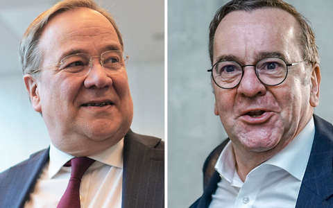 Der CDU-Politiker Armin Laschet wird nach eigenen Angaben immer wieder mal mit dem gleichaltrigen Verteidigungsminister Boris Pistorius (SPD) verwechselt. (Fotos Archiv)  - Foto: Michael Kappeler, Kay Nietfeld/dpa