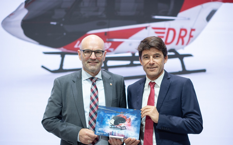 Kooperation zwischen DRF Luftrettung und Airbus Helicopter / Luftretter wollen 10 neue H140 in ihre Flotte aufnehmen - Foto: presseportal.de