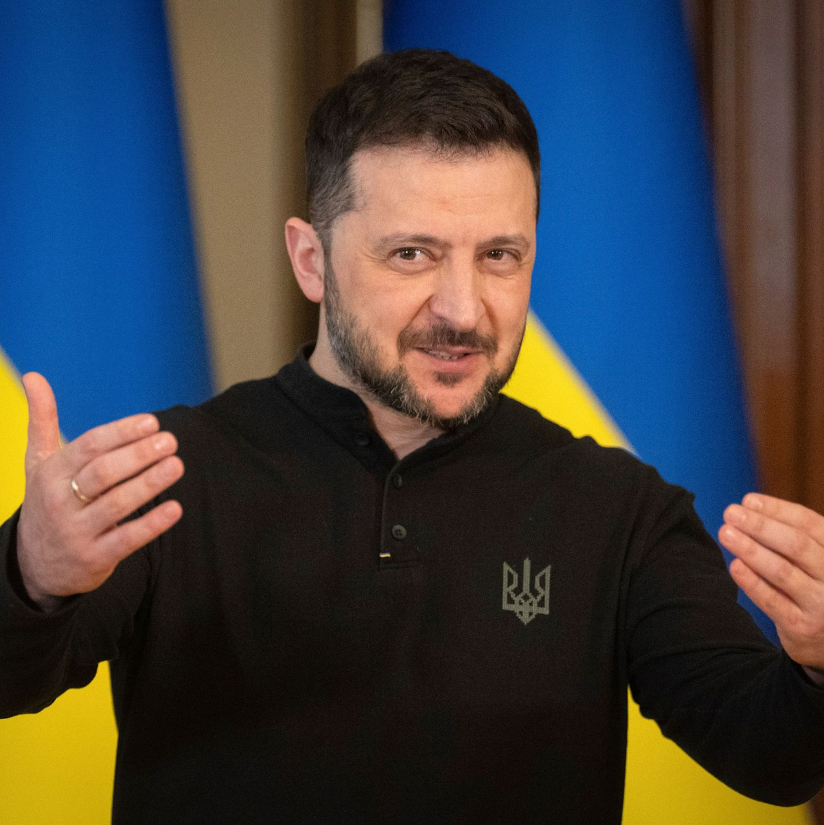 Der ukrainische Präsident Selenskyj lehnt Russlands Forderungen ab.  - Foto: Efrem Lukatsky/AP/dpa