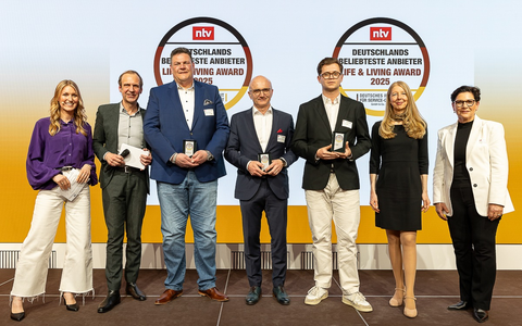 Beliebtester Anbieter Deutschlands - Fischer Future Heat vom Deutschen Institut für Service-Qualität & n-tv prämiert / Life & Living Award 2025 im Bereich Elektrokamine - Foto: presseportal.de