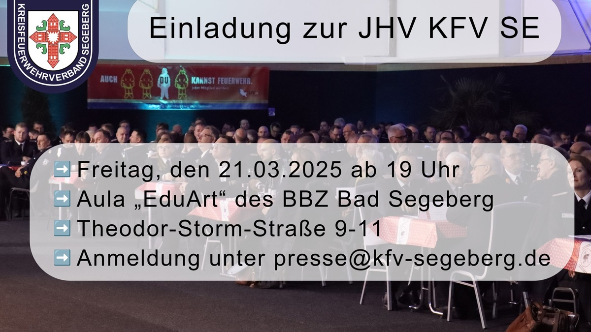 FW-SE: Einladung für Vertreterinnen und Vertreter der Presse zur Jahreshauptversammlung - Foto: presseportal.de