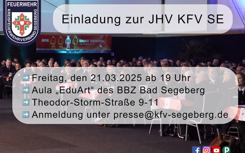 FW-SE: Einladung für Vertreterinnen und Vertreter der Presse zur Jahreshauptversammlung - Foto: presseportal.de