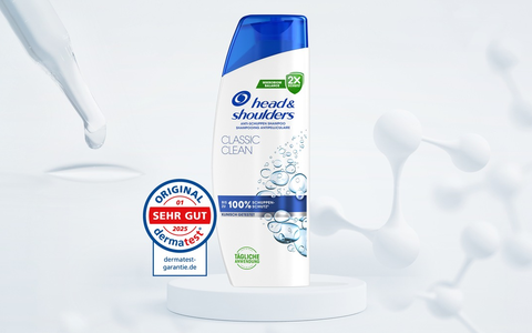Sehr gute Hautverträglichkeit bestätigt: Head & Shoulders Classic Clean erhält Dermatest® Garantie Siegel - Foto: presseportal.de