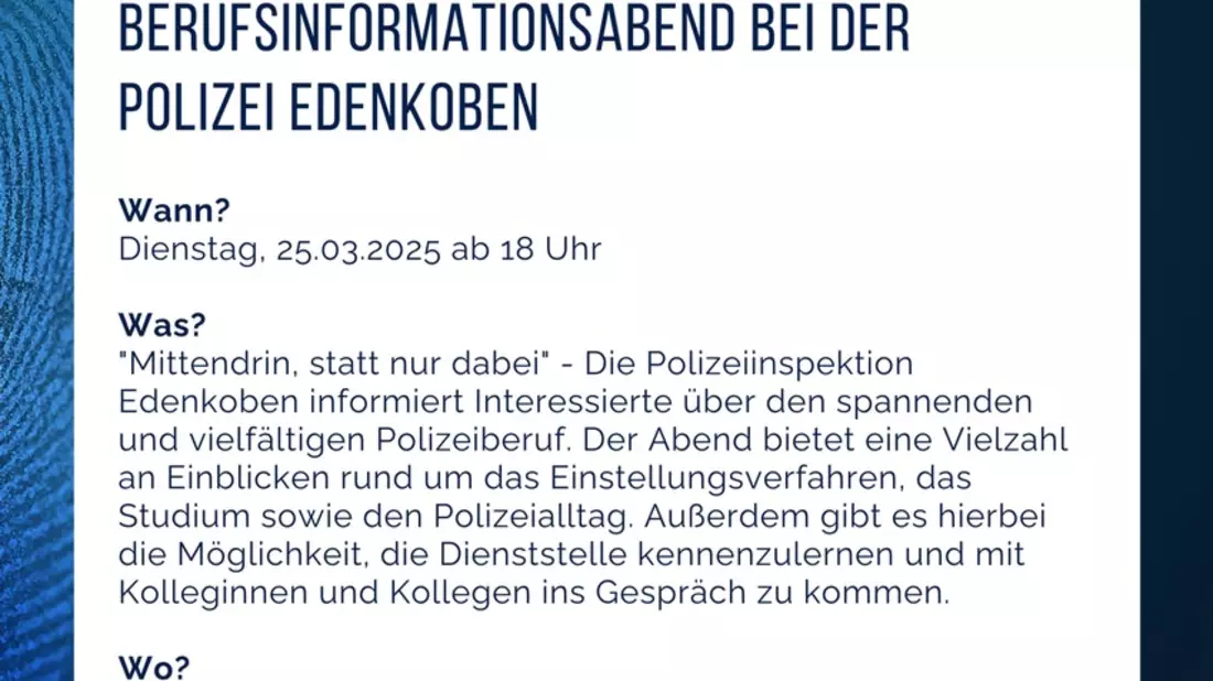 POL-PDLD: Infoabend bei der Polizei Edenkoben - Bild: presseportal.de