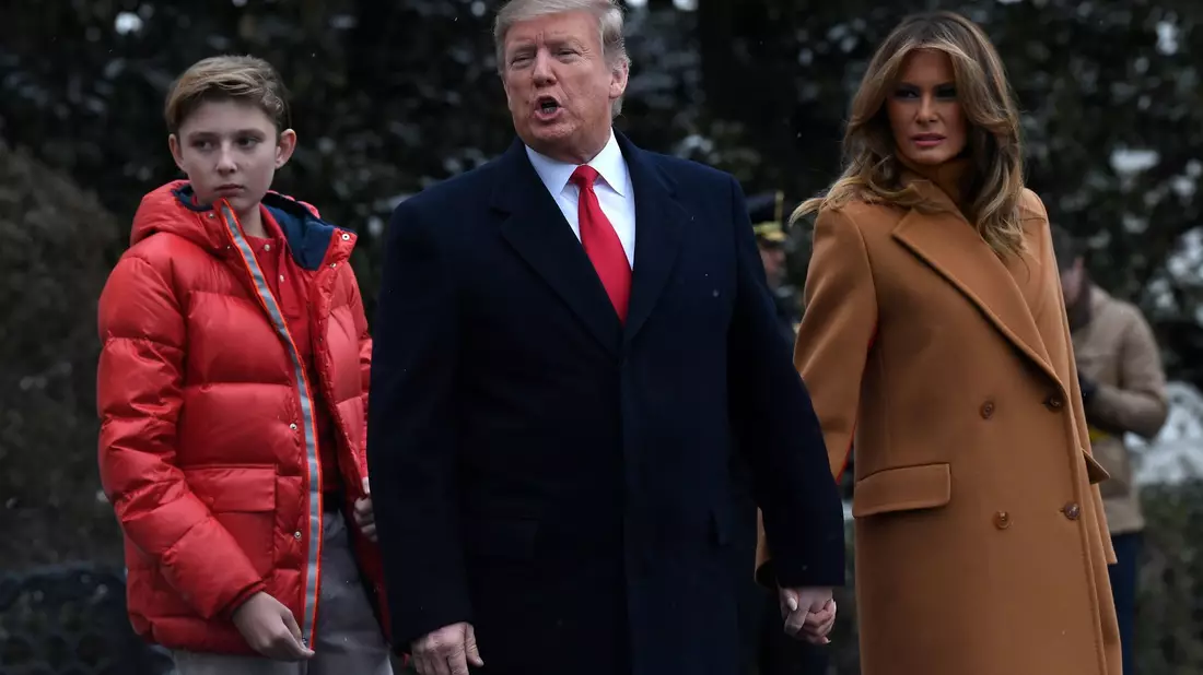 Barron hat einen Teil seiner Kindheit im Weißen Haus verbracht. (Archivbild) - Bild: Susan Walsh/AP/dpa