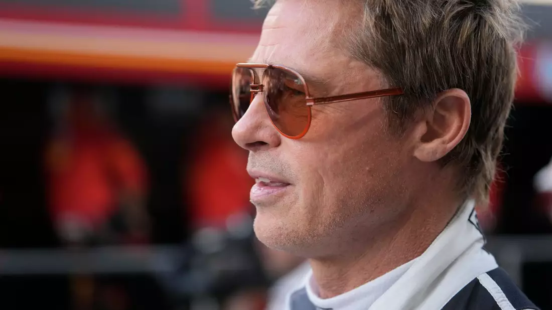 Das Team um Hauptdarsteller Brad Pitt drehte viele Szenen an Rennwochenenden. (Archivbild)  - Bild: Darko Bandic/AP/dpa