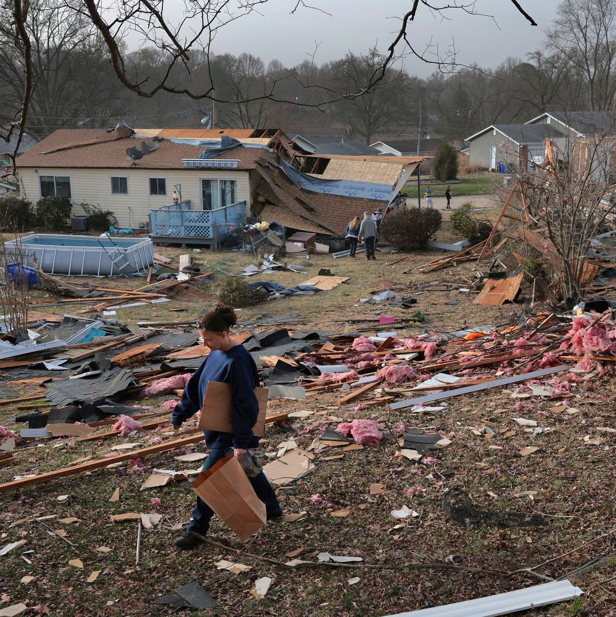 Zerstörung nach dem Sturm. - Foto: Robert Cohen/St. Louis Post-Dispatch/AP/dpa