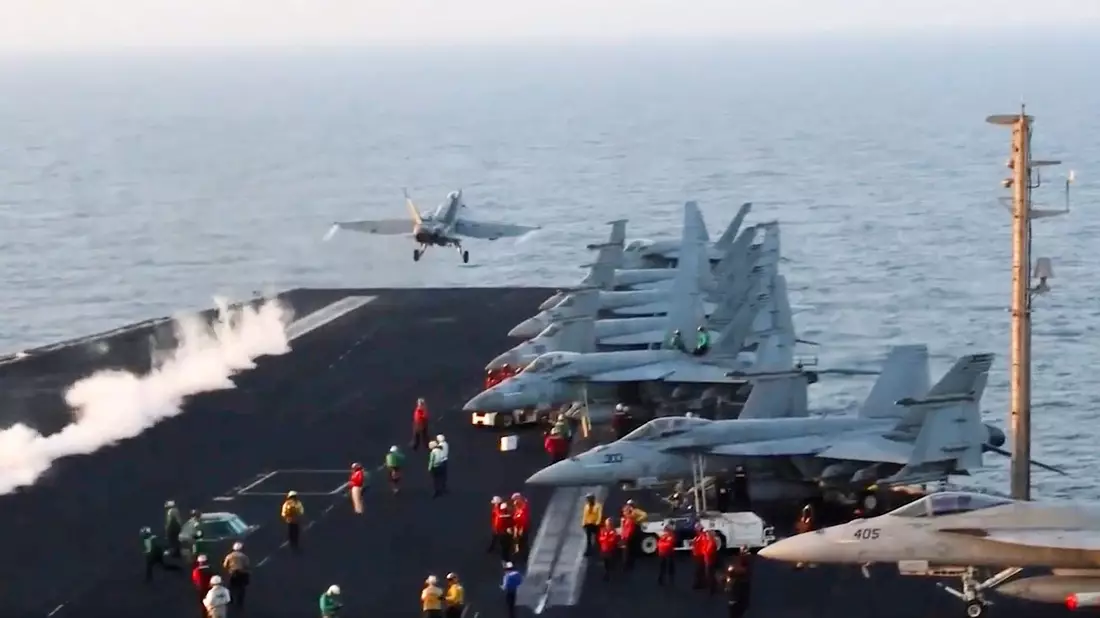 Das US-Militär spricht vom Beginn einer Reihe von Schlägen im Jemen. - Bild: -/U.S. Navy via AP/dpa