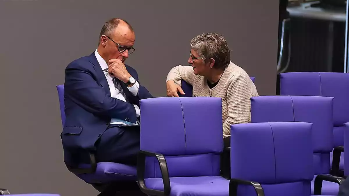 Friedrich Merz und Britta Haßelmann (Archiv) - Bild: über dts Nachrichtenagentur