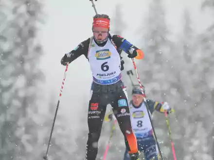 Selina Grotian und Justus Strelow schaffen es im Single-Mixed nicht auf das Podest. - Foto: Marco Todaro/Ipa Sport / Ipa-Age/LiveMedia-IPA/ZUMA Press Wire/dpa