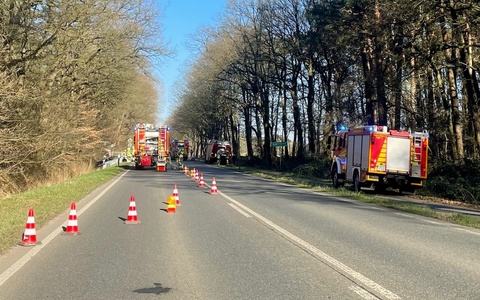 FW Hünxe: Verkehrsunfall mit zwei beteiligten PKWs - Foto: presseportal.de