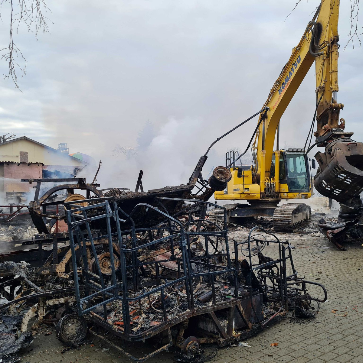 In einem Restaurant des «Freizeit-Landes» brach ein Feuer aus.  - Foto: Pia Bayer/dpa