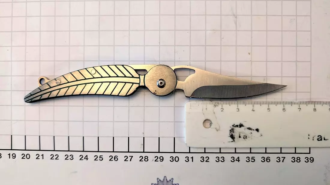 BPOL NRW: Bundespolizei stellt Messer und Tabletten bei Seniorin sicher - Bild: presseportal.de