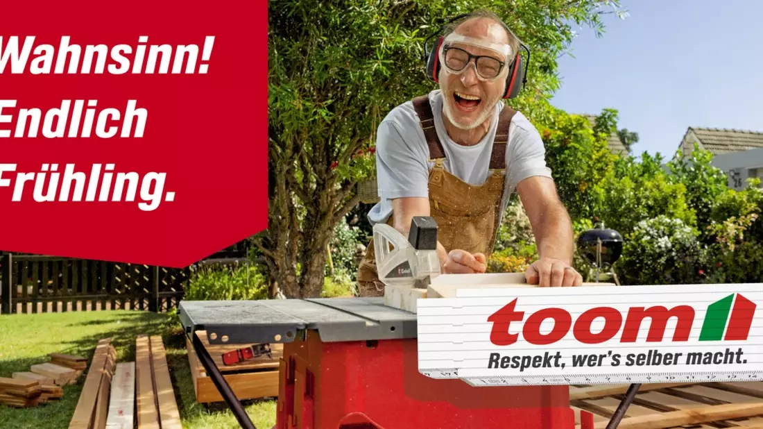 Hey Follower: toom startet mit neuer Kampagne ins Frühjahr / Martin Brambach wird zum DIY-Influencer - Bild: presseportal.de
