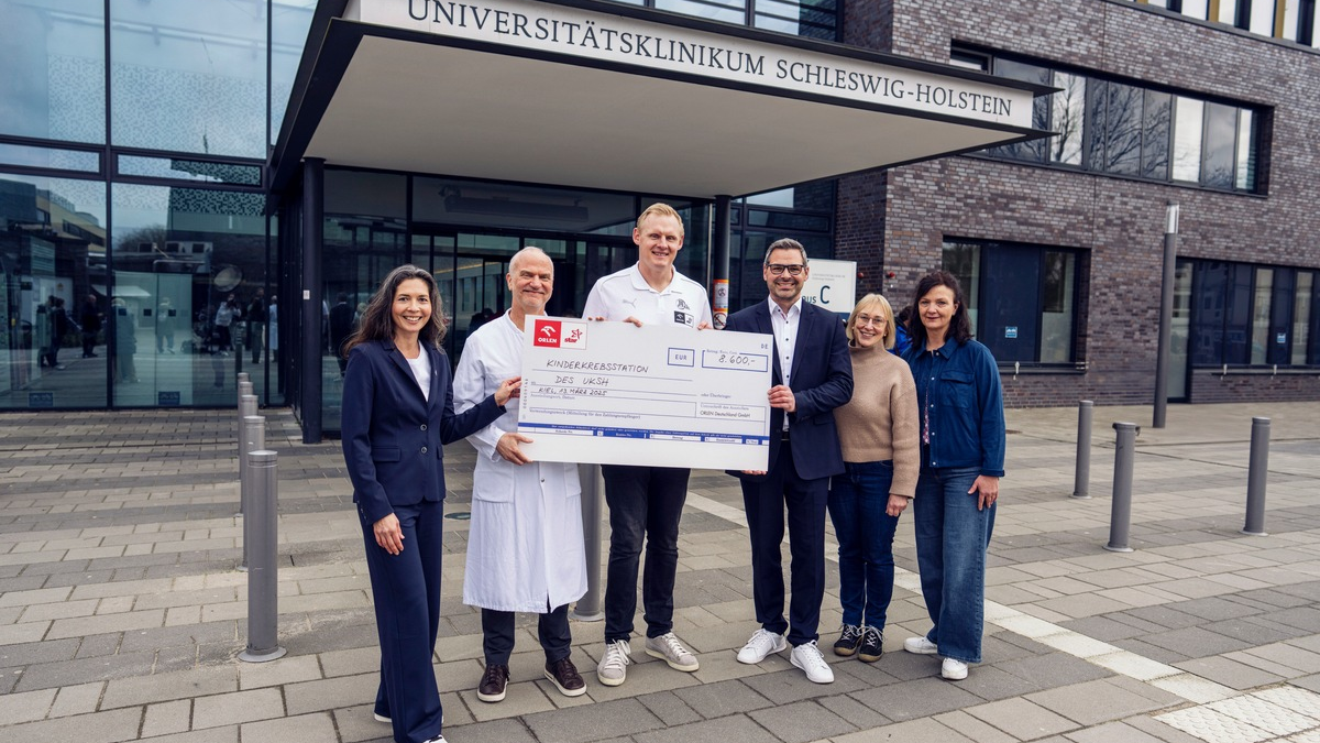 Handballtore für den guten Zweck: ORLEN Deutschland unterstützt Kinderkrebsstation - Foto: presseportal.de