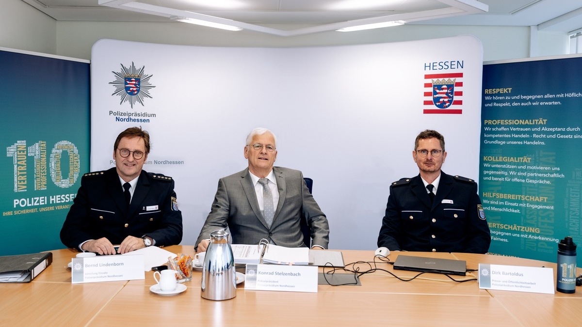 POL-KS: Polizeipräsident Konrad Stelzenbach stellt Polizeiliche Kriminalstatistik 2024 für Nordhessen mit besonderer Betrachtung von Stadt und Landkreis Kassel vor - Foto: presseportal.de