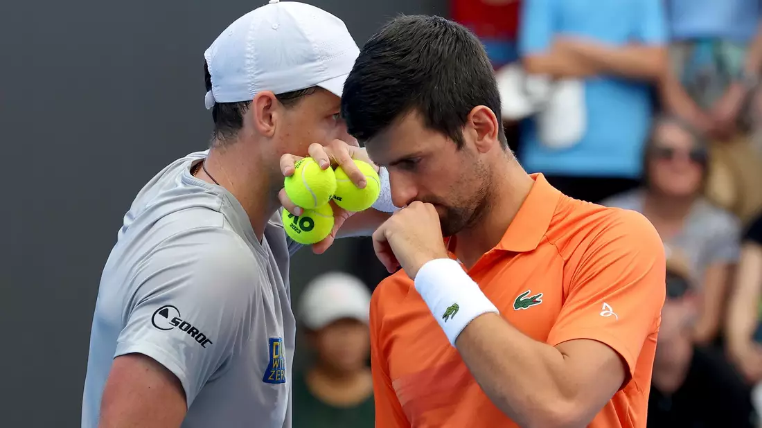 Initiierten gemeinsam die Spielergewerkschaft PTPA: Vasek Pospisil (l) und Novak Djokovic. - Bild: Kelly Barnes/AP/dpa