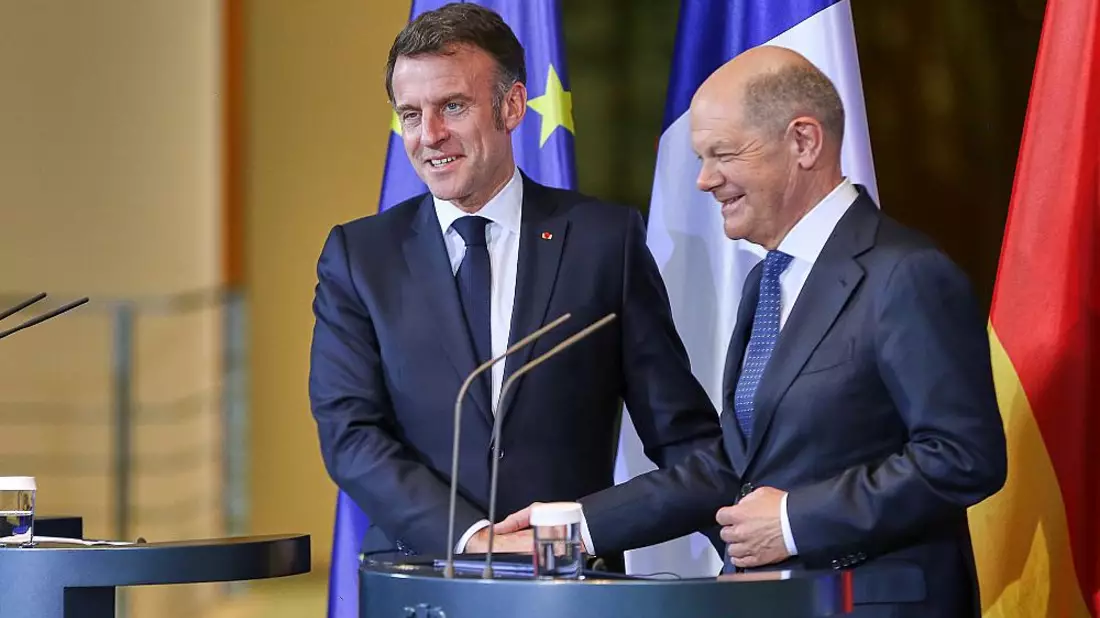 Emmanuel Macron und Olaf Scholz am 18.03.2025 - Bild: über dts Nachrichtenagentur