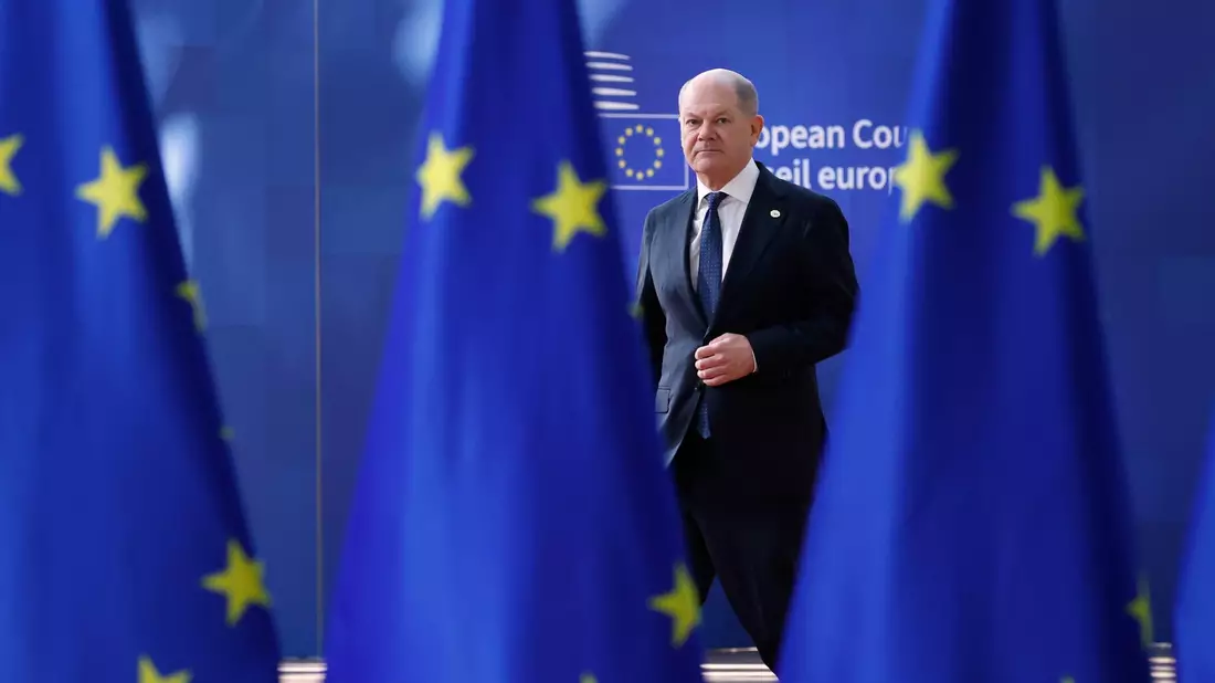 Für Olaf Scholz wird es voraussichtlich der letzte EU-Gipfel dieser Art sein. - Bild: Omar Havana/AP/dpa