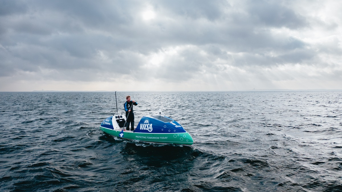 6000 km mit dem Stand-up-Paddleboard alleine und ohne Begleitung über den Atlantik: Michael Walther setzt ein Zeichen für Klimaschutz und Veränderung - Foto: presseportal.de