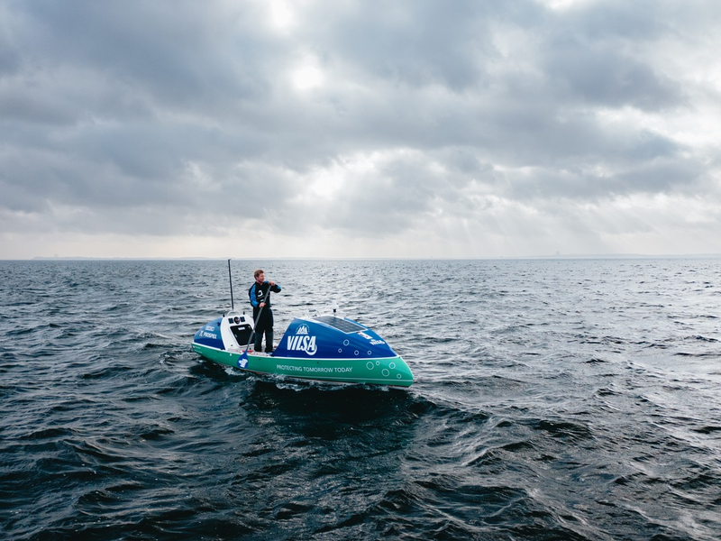 6000 km mit dem Stand-up-Paddleboard alleine und ohne Begleitung über den Atlantik: Michael Walther setzt ein Zeichen für Klimaschutz und Veränderung - Foto: presseportal.de