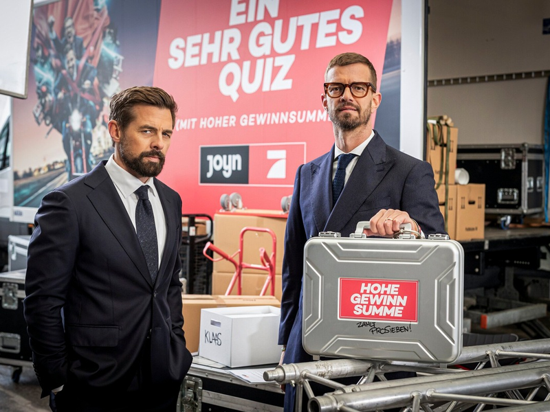 Joko Winterscheidt Klaas Heufer-Umlauf Ein sehr gutes Quiz (mit hoher Gewinnsumme) - Foto: Joyn/Benedikt Müller, presseportal.de