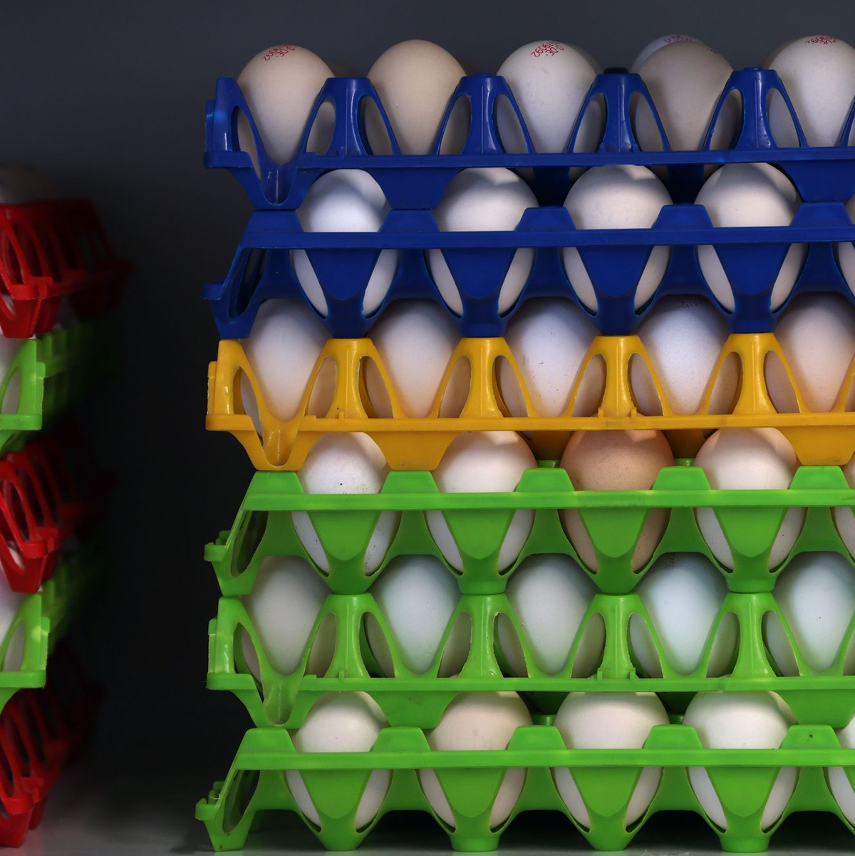 Lege- und Masthühner sind meist schmucklos weiß. (Archivbild) - Foto: Karl-Josef Hildenbrand/dpa