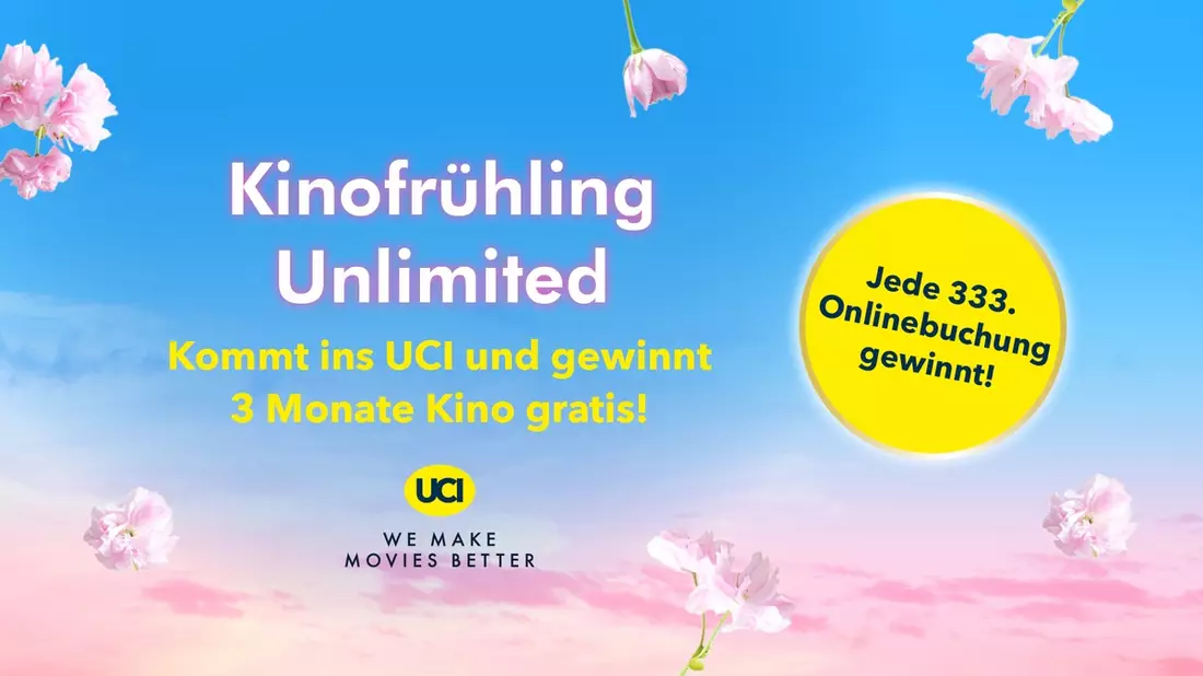 UCI startet mit großer Verlosung in den Kinofrühling UNLIMITED - Bild: presseportal.de
