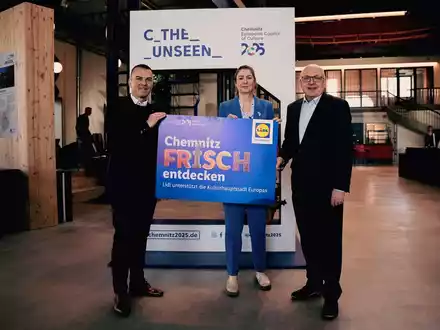 Lidl ist Gold-Sponsor der Kulturhauptstadt Europas / Seit über 30 Jahren ist Lidl als zuverlässiger Nahversorger in Chemnitz präsent - Foto: presseportal.de