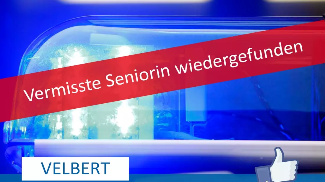 POL-ME: Vermisste Seniorin wohlbehalten angetroffen - 2503088 - Bild: presseportal.de