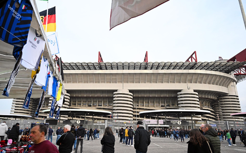 Julian Nagelsmann vor dem Spiel im San Siro. - Foto: Federico Gambarini/dpa