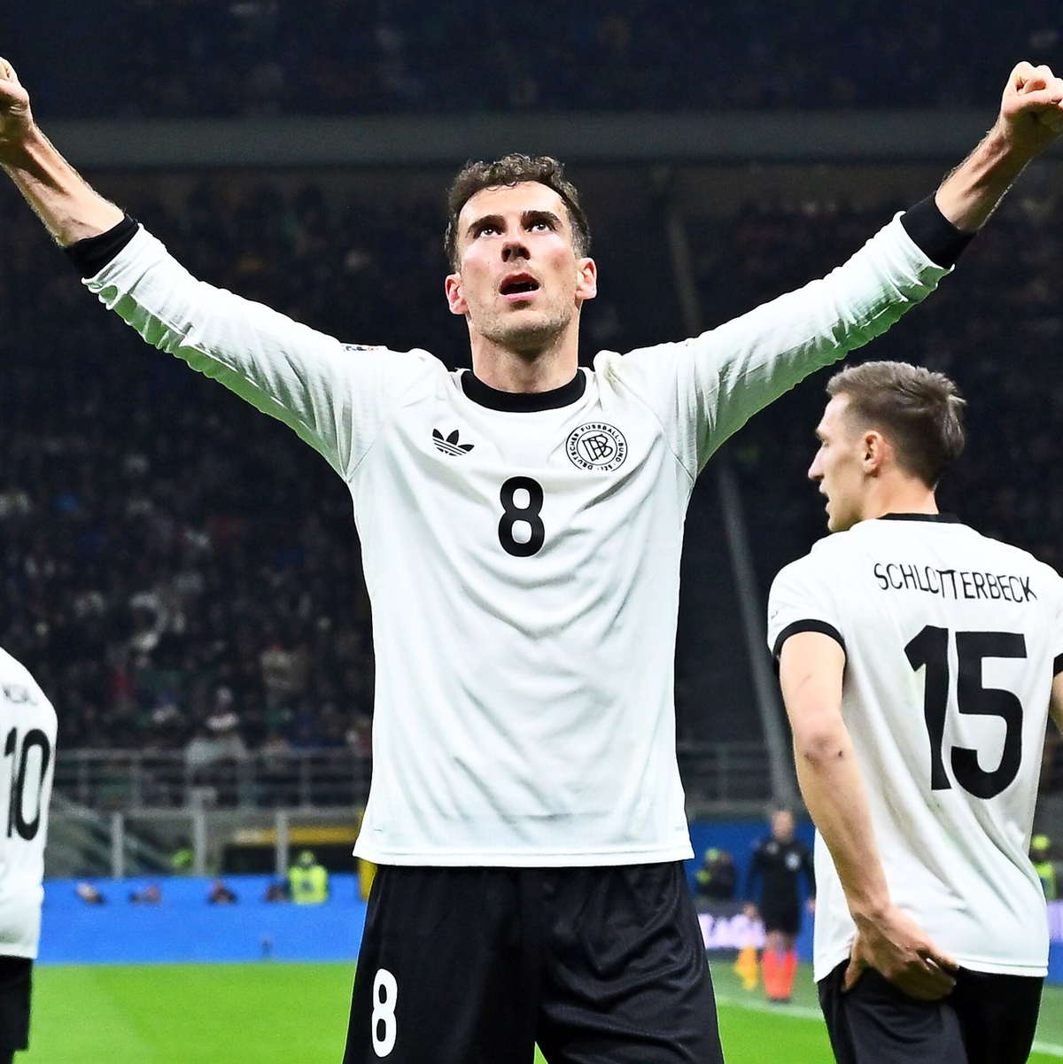 Der Mann des Abends: Leon Goretzka. - Foto: Domenico Cippitelli/LiveMedia-IPA/ZUMA Press Wire/dpa