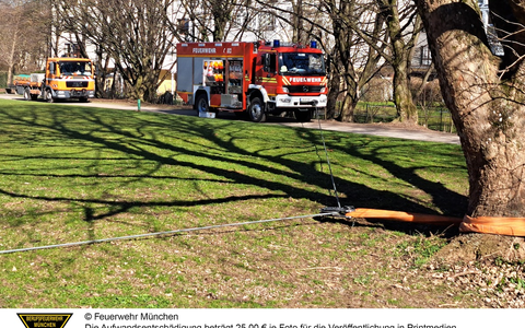 FW-M: Feuerwehr München bei einigen Einsätzen gefordert (Stadtgebiet) - Foto: presseportal.de