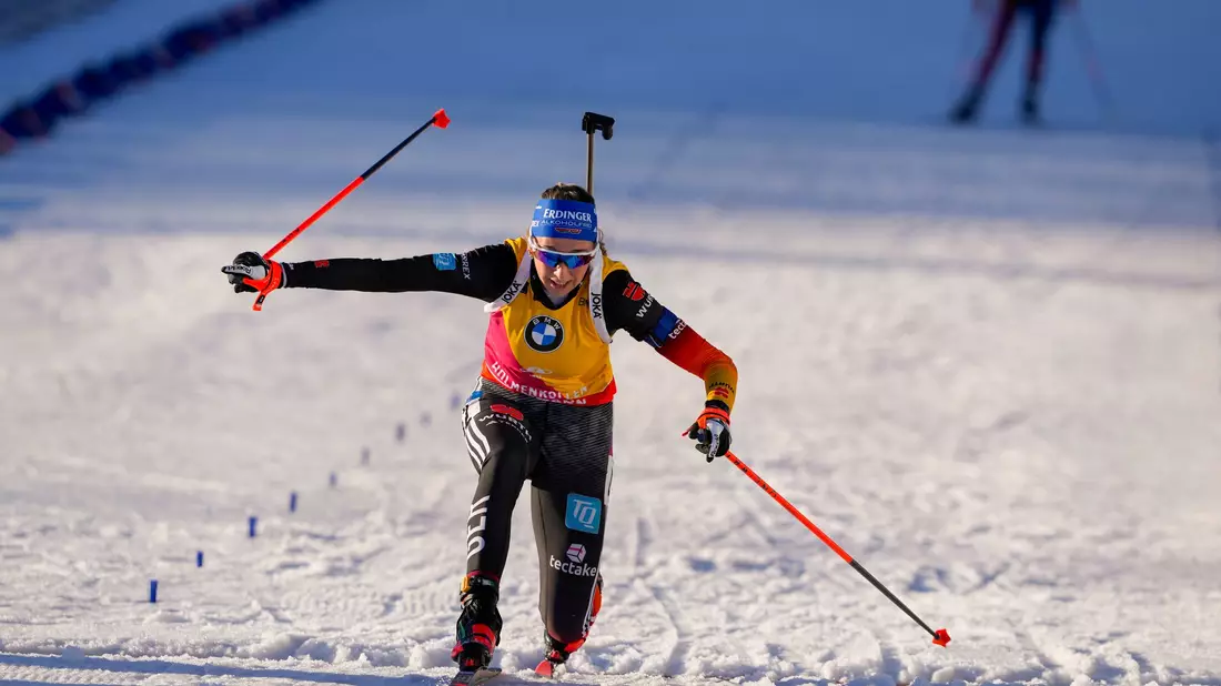 Verpasste den Sieg um 0,2 Sekunden: Lou Jeanmonnot - Bild: Javad Parsa/NTB Scanpix/AP/dpa