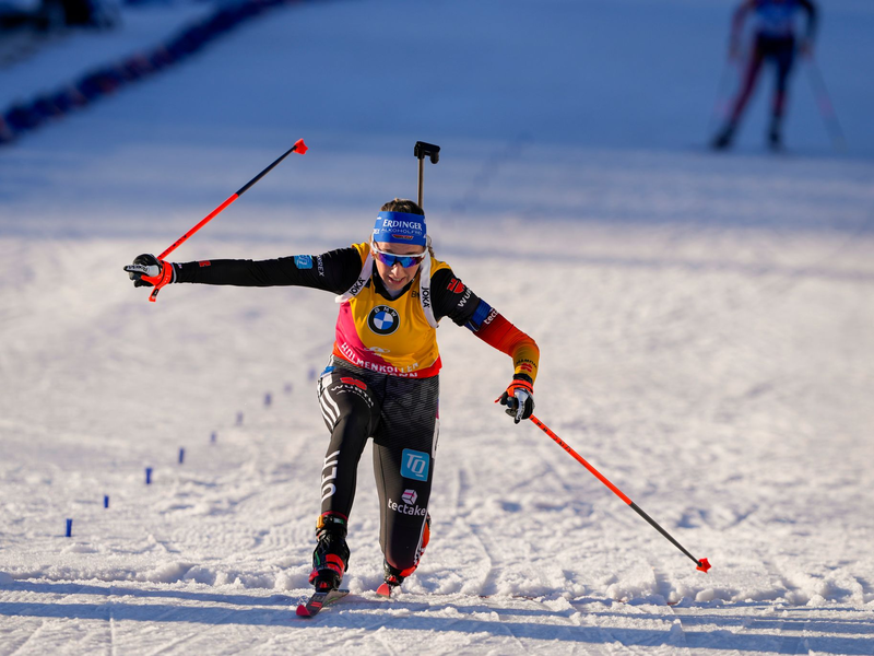 Verpasste den Sieg um 0,2 Sekunden: Lou Jeanmonnot - Foto: Javad Parsa/NTB Scanpix/AP/dpa