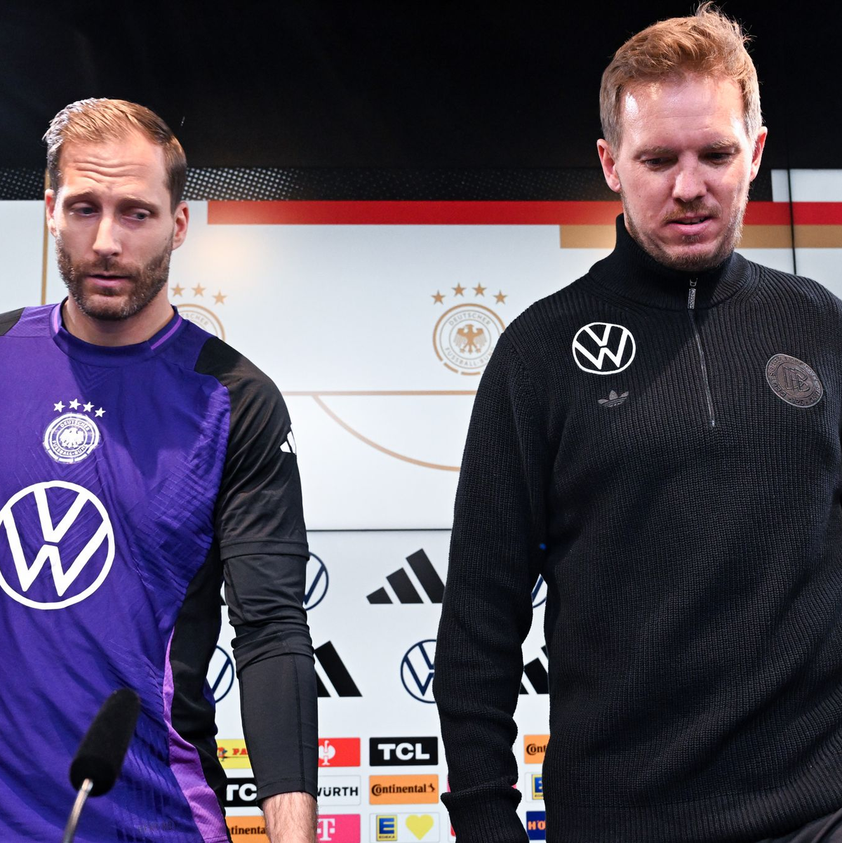 Job-Sorgen? Nein, sagt Julian Nagelsmann. - Foto: Federico Gambarini/dpa