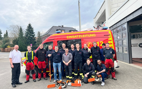 FW-WRN: Erfolgreicher Motorsägenlehrgang der Freiwilligen Feuerwehr Werne - Foto: presseportal.de