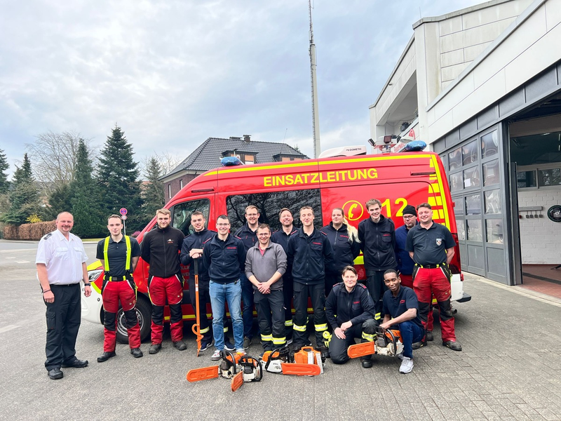 FW-WRN: Erfolgreicher Motorsägenlehrgang der Freiwilligen Feuerwehr Werne - Foto: presseportal.de