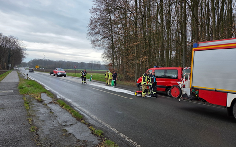 FW Datteln: Kraftstoffspur führt durch das gesamte Staftgebiet - Foto: presseportal.de