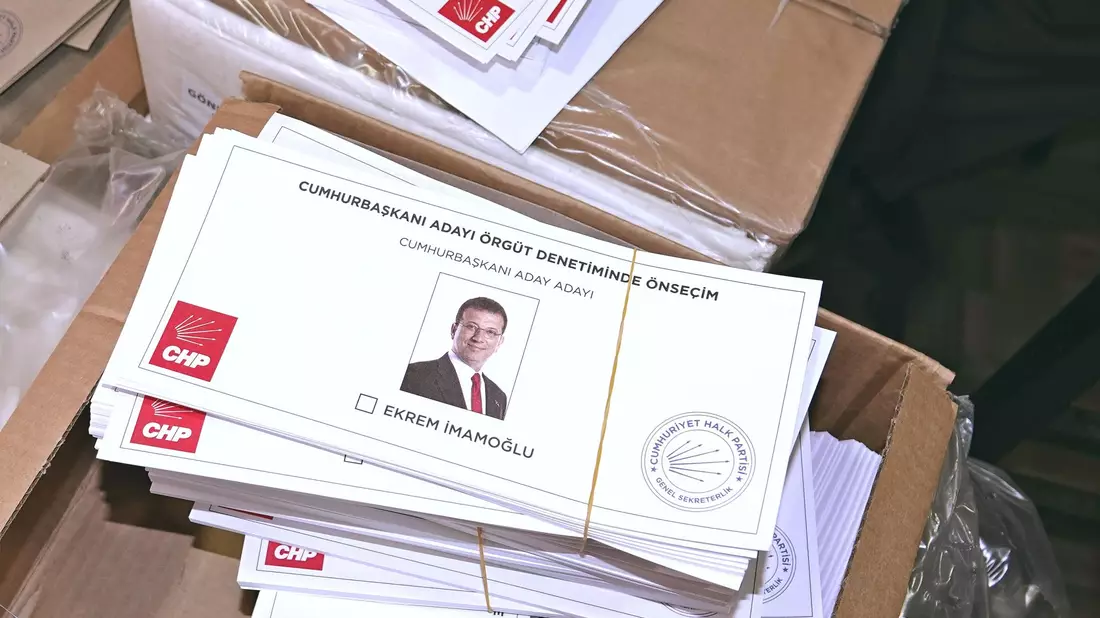 Bei der parteiinternen Wahl der CHP erhielt Imamoglu eine überwältigende Mehrheit der Stimmen.  - Bild: Mehmet Masum Suer/SOPA Images via ZUMA Press Wire/dpa