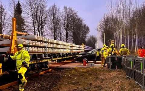 BPOL-FL: Süderbrarup - Unfall am Bahnübergang; Autofahrerin leicht verletzt - Foto: presseportal.de