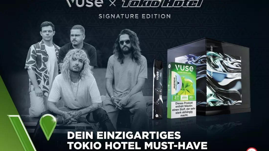 Tokio Hotel und Vuse bringen exklusive limited Edition raus: Das Must-Have für ihre Community! - Bild: presseportal.de