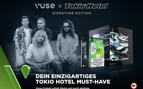 Tokio Hotel und Vuse bringen exklusive limited Edition raus: Das Must-Have für ihre Community! - Foto: presseportal.de