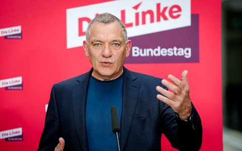 Der Linken-Vorsitzende Jan van Aken bietet die Mitwirkung an einer Reform der Schuldenbremse. - Foto: Kay Nietfeld/dpa