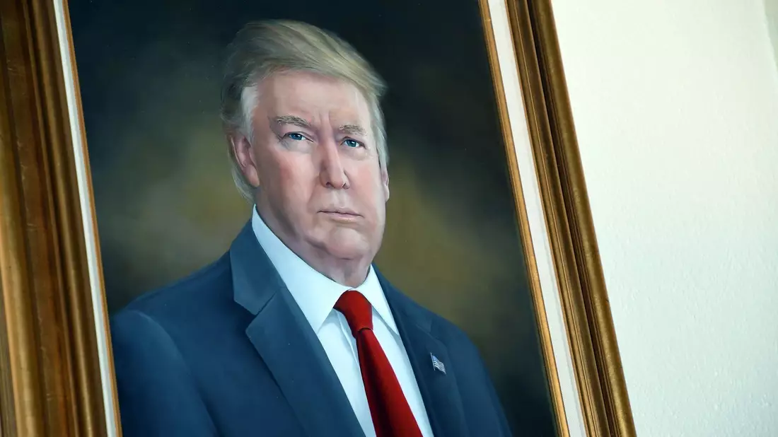 Dieses Porträt missfällt US-Präsident Donald Trump. (Archivbild) - Bild: Thomas Peipert/AP/dpa